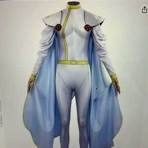 Storm X-men Costume Cosplay Body suit cape. Size XXL Never worn. No X-men badges